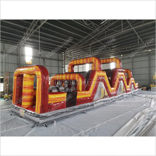 Inflatable Obstacle Course Bounce House Ninja Warrior Course Indoor Obstacle Course