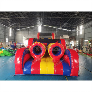 Inflatable Obstacle Course Bouncy Race With Obstacles Bounce House