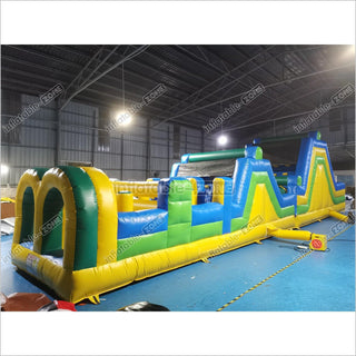 Inflatable Backyard Obstacle Course Slide Ninja Playgrounds Obstacle Course Bouncy Castle