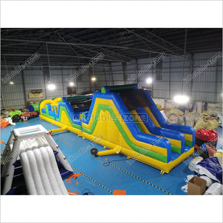 Inflatable Backyard Obstacle Course Slide Ninja Playgrounds Obstacle Course Bouncy Castle