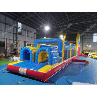 Team Playground Inflatable Obstacle Course Best Blow Up Backyard Climbing Bouncy Castle House