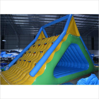 Commercial Inflatable Floating Freefall Water Slide Toy Logo Customized