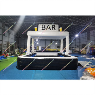 Relaxing Inflatable Pool Bar Water Inflatable Floating Pool Table Sports Bar For Private Parties