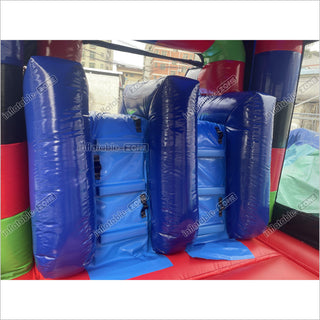 Best Bouncy Castle Inflatable Block Dual Lane Combo Backyard Bounce House With Slide