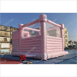 Pink Bounce House Combo Commercial Inflatable Slide Wedding Jumping Castle For Wedding Birthday Party