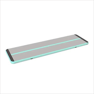 Mint Green Gray Air Tumble Mat Gymnastics Track