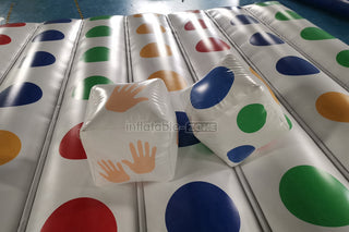 Super Fun Jumbo Inflatable Twister Game Indoors Or Outdoors Perfect For Parties And Events