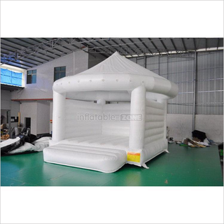 White Inflatable Castle Wedding Inflatable Bouncer Jumping Castle House