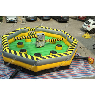 Outdoor Inflatable Wipeout Sports Games Mechanical Inflatable Sweeper Game For Kids And Adults