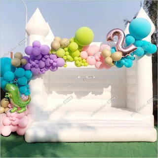 White Bounce House, White Wedding Bouncy Castle