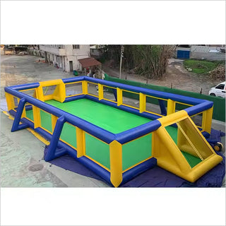 Outdoor Sports Arena Human Body Bumper Ball Soccer Blow Up Field Inflatable Football Pitch For Sale