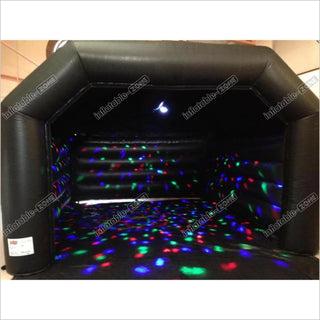 Square Black Inflatable Nightclub Tent Giant Poratable Vip Party Cube Night Club Bar