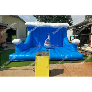 Fun Inflatable Mechanical Shark Riding Inflatable Amusement Ride For Party Game