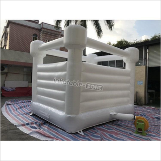 Commercial White Jumping Castle Indoor Wedding Inflatable Bounce House