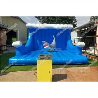 Fun Inflatable Mechanical Shark Riding Inflatable Amusement Ride For Party Game