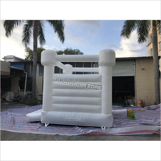 Commercial White Jumping Castle Indoor Wedding Inflatable Bounce House