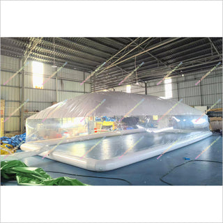 Large Pool Cover Inflatable Bubble Dome Swimming Pool Tent Inflatable Pool Cover Tent With White Ceiling