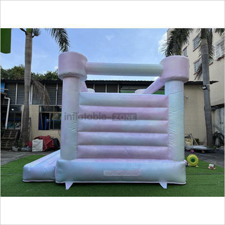 Commercial Tie Dye Inflatable Wedding Castle White Jumper Bouncer Colorful Bounce House For Party And Events