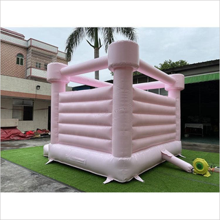 Pastel Inflatable Bouncy Castle, Pink Bounce House