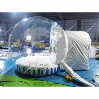 Christmas Holiday Party Beautiful Snow Globes Fun Holiday Games Inflatable Snow Globe With Snowman - Inflatable-Zone