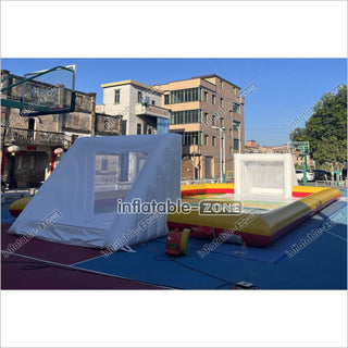 Giant Inflatable Football Field Inflatable Soccer Field Pitch For Outdoor Inflatable Soccer Games