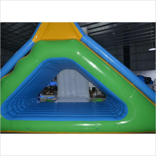 Commercial Inflatable Floating Freefall Water Slide Toy Logo Customized