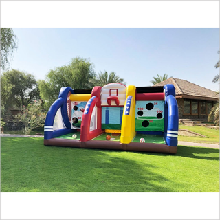 Shooting Sports Rugby Ball Basketball Football Inflatable Fun Park Interactive Game For Students - Inflatable-Zone