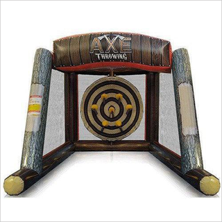 Interactive Sport Inflatable Target Shoot Axe Throwing Dart Game Carnival Inflatable Axe Game