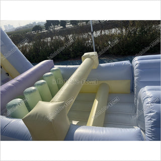 Large Inflatable Obstacle Course Slip And Slide Birthday Party Fun Obstacle Course For Adults