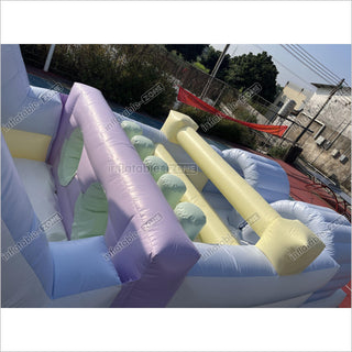 Large Inflatable Obstacle Course Slip And Slide Birthday Party Fun Obstacle Course For Adults