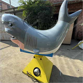 Fun Inflatable Mechanical Shark Riding Inflatable Amusement Ride For Party Game