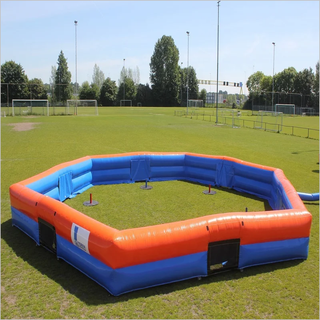 Sport Interactive Football Grass Pitch Best Team Building Activities Inflatable Gaga Ball Court Game For Fun - Inflatable-Zone