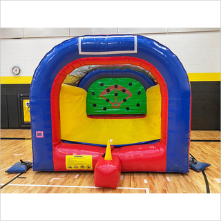 T-Ball Inflatable Batting Cage Indoor Commercial Playground Baseball Toss Entertaining Party Games - Inflatable-Zone