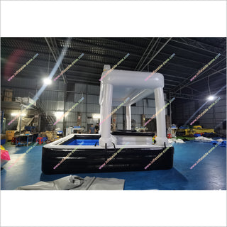 Relaxing Inflatable Pool Bar Water Inflatable Floating Pool Table Sports Bar For Private Parties