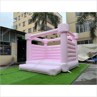 Pastel Pink Wedding Bounce Castle