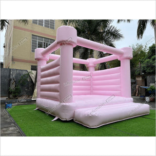 Pastel Pink Wedding Bounce Castle