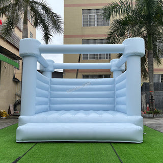 Pastel Blue Wedding Bouncy House