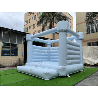 Pastel Blue Wedding Bouncy House