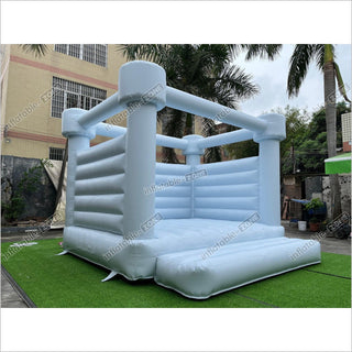 Pastel Blue Wedding Bouncy House