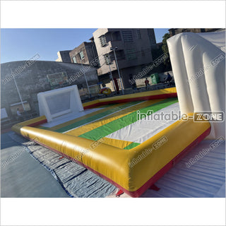 Giant Inflatable Football Field Inflatable Soccer Field Pitch For Outdoor Inflatable Soccer Games