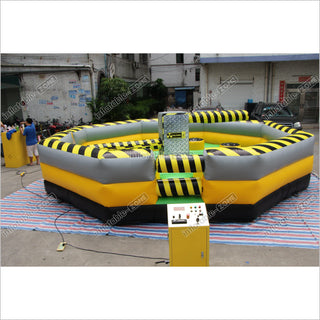 Outdoor Inflatable Wipeout Sports Games Mechanical Inflatable Sweeper Game For Kids And Adults