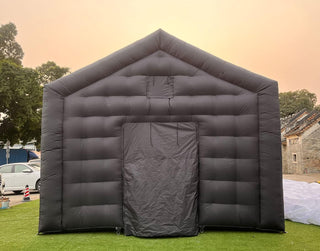 Large Black Inflatable Nightcube Wedding Tent Square Gazebo Event Room Big Mobile Portable Inflatable Night Club Party Pavilion Disco Tent