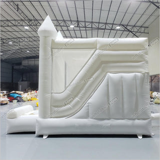 White Wedding Bouncy Castle, White Bouncy House For Wedding/Party