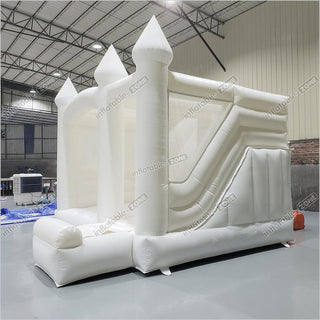 White Wedding Bouncy Castle, White Bouncy House For Wedding/Party