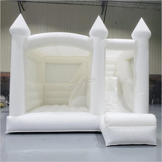 White Wedding Bouncy Castle, White Bouncy House For Wedding/Party