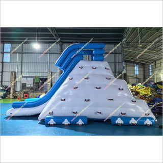 Best Rated Inflatable Water Slides Rock Climbing Walls Water Park Challenge Iceberg Inflatable Water Toy