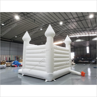 White Bounce House, White Wedding Bouncy Castle