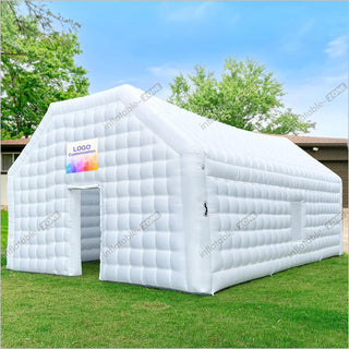 White Inflatable Night Club Disco Tent Cube Gazebo Event House with Logo Area Portable Large Inflatable Party Tent for Parties Events