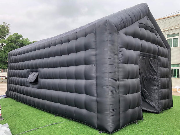 Large Black Inflatable Night Club Cube Wedding Tent Square Gazebo