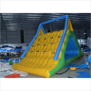 Commercial Inflatable Floating Freefall Water Slide Toy Logo Customized